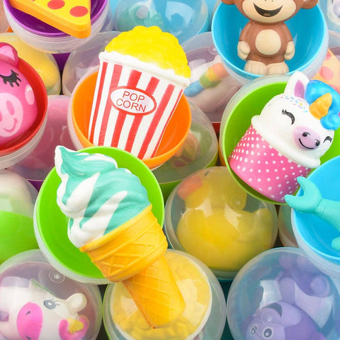 4" CAPSULE KIT - SQUISH 50 PCS/CASE LLB Squishy Toys