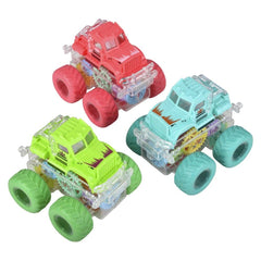 3.5" FRICTION GEAR LIGHT-UP BIG WHEEL TRUCK  - LLB Toys