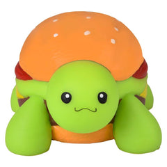 4" Squish And Stretch Turtle Burger 12ct- LLB Toys