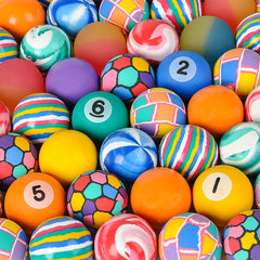 45mm 1.75" Hi Bounce Ball Mix Un Novelty Toy 50ct - LLB Toys