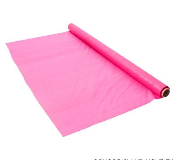 HOT PINK TABLE COVER ROLL 1MM 100’X40