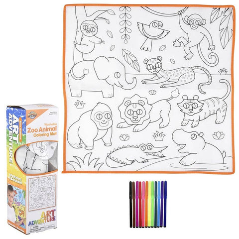 19.5" ZOO WASHABLE DOODLE MAT LLB Stationary