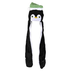 CHRISTMAS plush HOODIE SCARF HAT 35" - LLB Toys