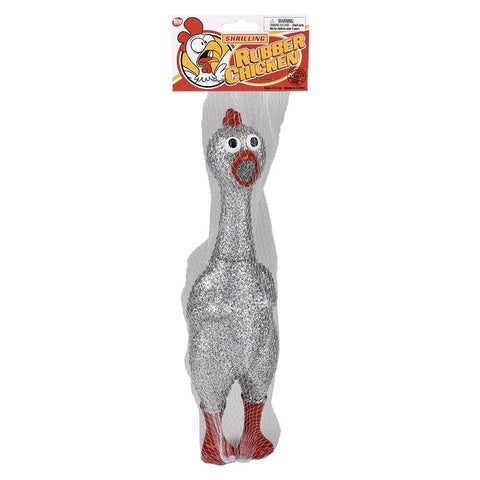 13.25" Sparkle Rubber Chicken - LLB kids toys
