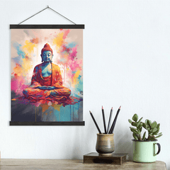 Meditating Buddha Canvas Wall Art print