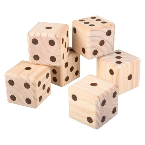 JUMBO WOODEN YARD DICE 3.5" LLB kids toys