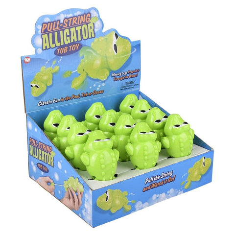 6" PULL-STRING ALLIGATOR BATH TOY LLB Bath Toys