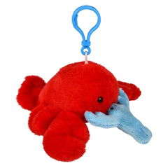 3.5" Mighty Quakes Lobster Backpack Clip - LLB Toys