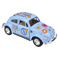 5" DIE-CAST FLOWER POWER VW BEETLE LLB Car Toys