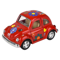 4" Diecast  1967 VW Classic Beetle With Printing - LLB Toys