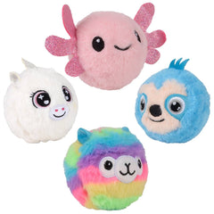 3.25" Hyper Air Plush Animal Bounce Ball  - LLB Toys