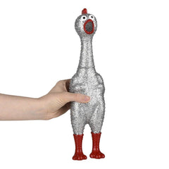13.25" Sparkle Rubber Chicken - LLB kids toys
