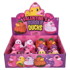 3.5" Valentine's Rubber Duck Assortment 12ct - LLB Toys