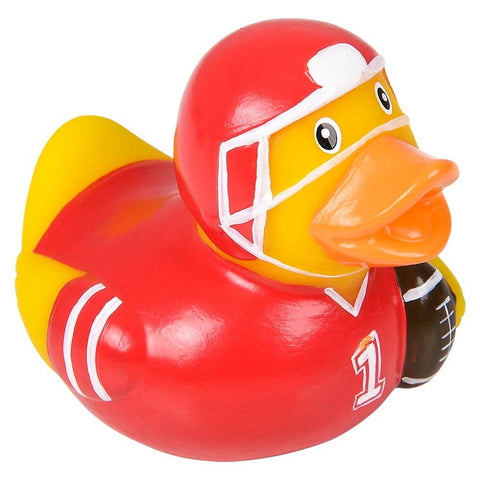 2" FOOTBALL RUBBER DUCKIES LLB Bath Toys