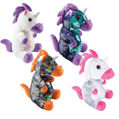 10" SEQUINIMALS UNICORN LLB Plush Toys