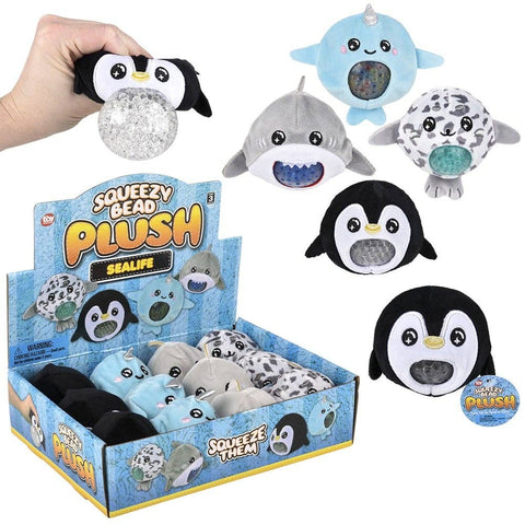 3" Sealife Squeezy Bead plush LLB Plush Toys