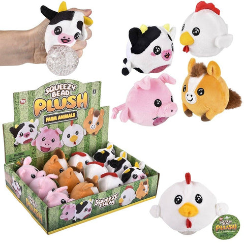 3" Farm Animal Squeezy Bead plush LLB Plush Toys