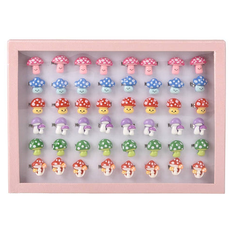 Mushroom Plastic Rings 1"