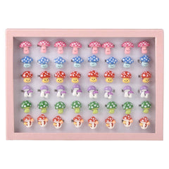 Mushroom Plastic Rings 1"