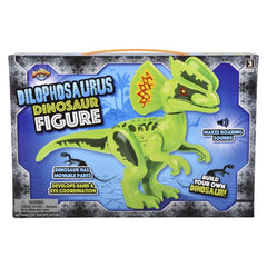 DILOPHOSAURUS ROARING DINOSAUR BLOCK FIGURE LLB kids toys