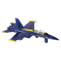 6.5" DIE-CAST PULL BACK F-18 BLUE ANGEL LLB Car Toys