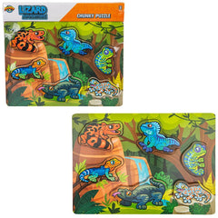 11.75" x 10.25" 6PC CHUNKY LIZARD PUZZLE LLB Puzzle