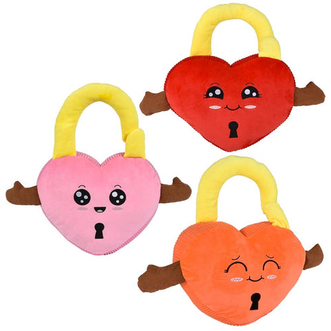 12.5" Padlock Heart Plush - LLB Toys
