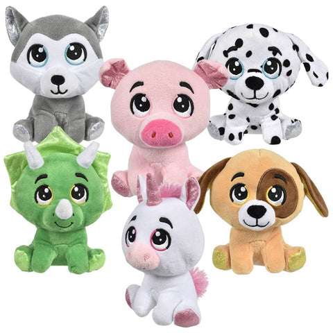 6" Sitting Assortment Plush - LLB Toys