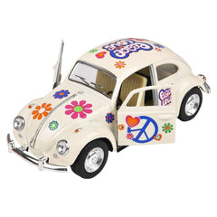5" DIE-CAST FLOWER POWER VW BEETLE LLB Car Toys