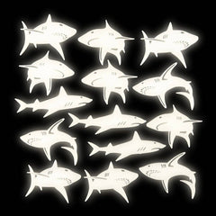 Glow-In-The-Dark Sharks - LLB Toys