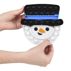 SNOWMAN TOP HAT BUBBLE POPPERS 6" Christmas - LLB Toys
