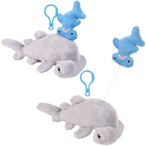 3.5" Mighty Quakes Hammerhead Shark Backpack Clip - LLB Toys