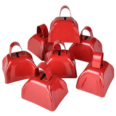 3" RED METAL COWBELL LLB kids toys
