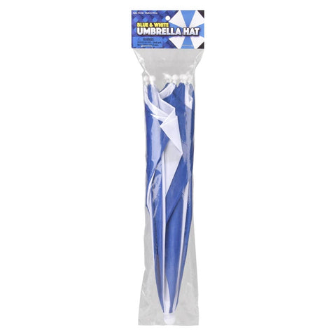 Blue And White Umbrella Hat 20"- LLB Toys