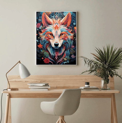 Fantasy Fox Canvas Wall Art print