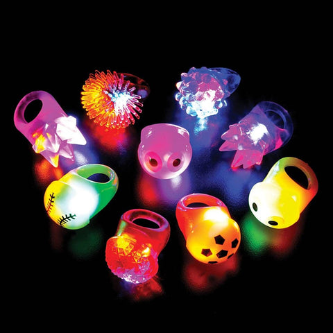 1" LIGHT-UP RING ASST 48PCS/UNIT LLB Light-up Toys