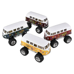 5" Diecst  Big Wheel VW Bus W/printing - LLB Toys