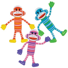 4" Bendable Sock Monkey - LLB Toys