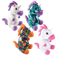 10" SEQUINIMALS UNICORN LLB Plush Toys