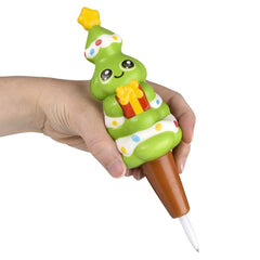 7" Christmas Squish Pen 12ct LLB Squishy Toys