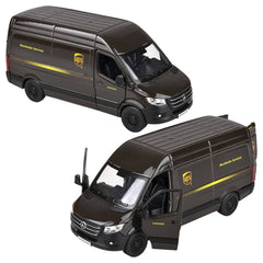 5" Diecast Pull Back UPS Delivery Van LLB Car Toys