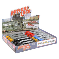 7" DIE-CAST PULL BACK FREIGHT TRAIN 12/DISPLAY LLB Car Toys