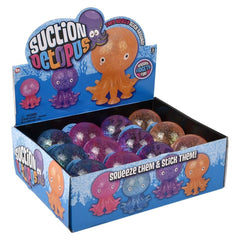 3.5" Water Filled Suction Octopus Toy 12ct - LLB Toys