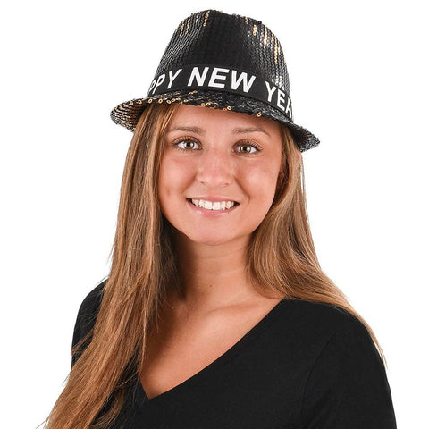 HAPPY NEW YEAR SEQUIN FEDORA LLB kids Accessories