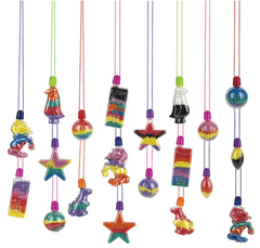 2.5" to 4" SAND ART NECKLACES (60PCS/BAG) LLB kids toys