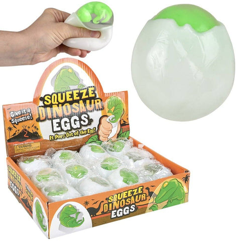 2.75" SQUEEZE DINOSAUR EGG LLB Squishy Toys
