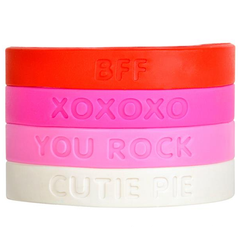 8" VALENTINE'S DAY RUBBER BRACELETS - LLB Toys