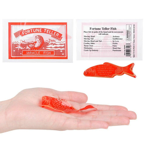 3.5" FORTUNE TELLER FISH 72 BARCODED PIECES/UNIT  - LLB Toys