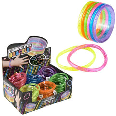 Liquid Glitter Bracelet 6" 72ct - LLB Toys