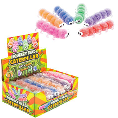 9" SQUEEZY BEAD CATERPILLAR LLB Squishy Toys